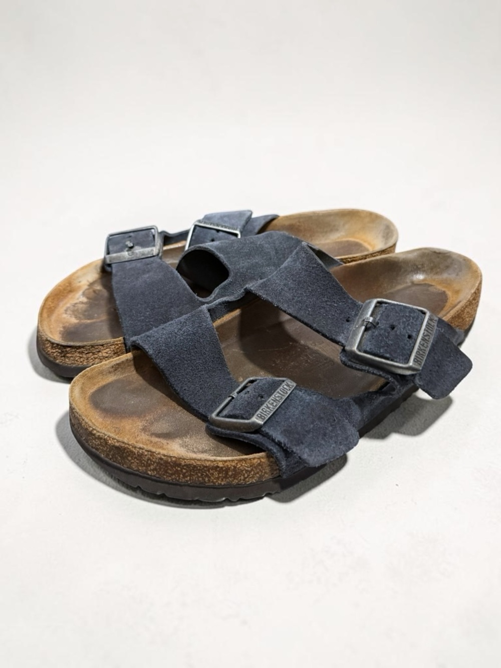 Birkenstock Arizona Midnight Navy Suede Sandals